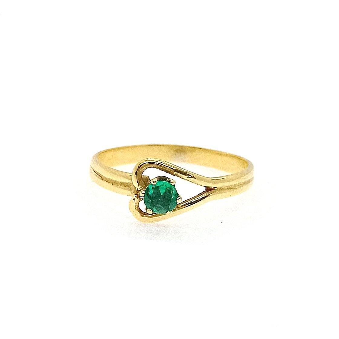 Anillo oro 18k y esmeralda - Image 2