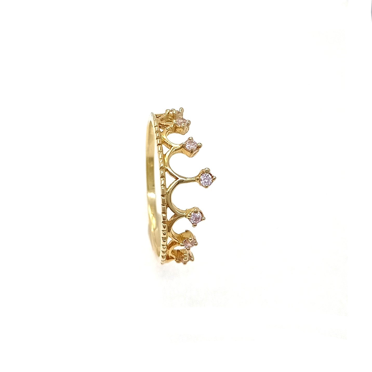 Anillo oro 18k  y circones