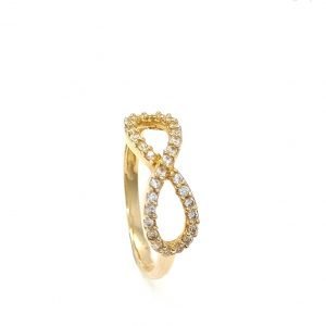 Anillo oro 18k y circon