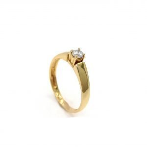 Anillo oro 18k y diamante