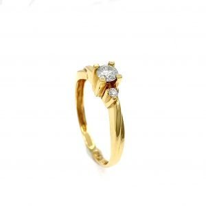 Anillo oro 18k y diamantes