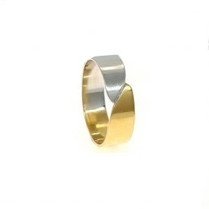 Argolla oro 18k cruzada