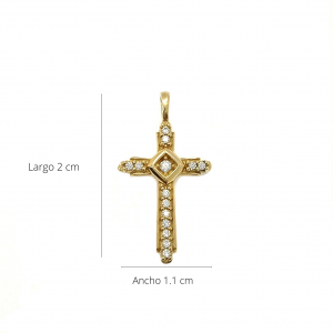 Dije oro 18k y circones