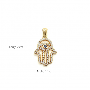 Dije oro 18k y circones