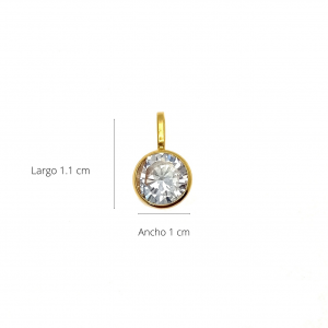 Dije oro 18k y circon