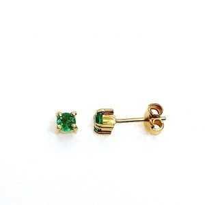 Topos oro 18k y esmeraldas