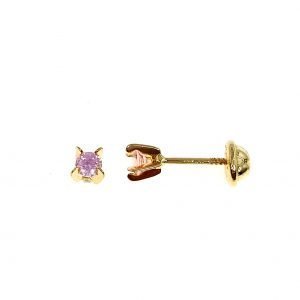Topos oro 18k y circones