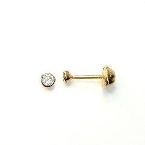 Topos oro 18k y circones