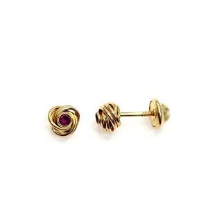 Topos oro 18k y circones
