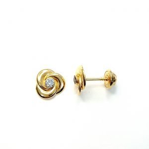 Topos oro 18k y circones