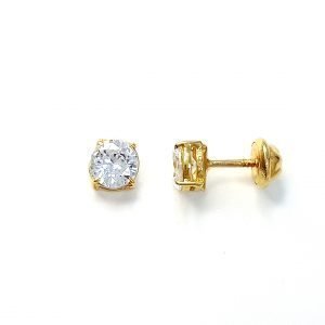 Topos oro 18k y circones