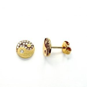 Topos oro 18k y circones