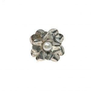 Anillo plata y perla