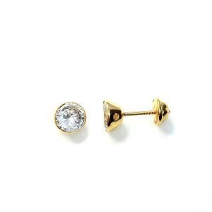 Topos oro 18k y circones