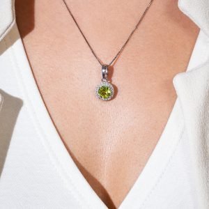 Dije plata Peridot