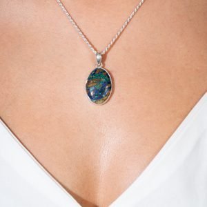 Dije Plata Azurita Morenci