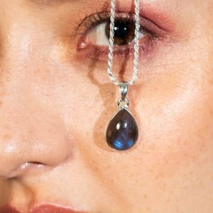 Dije Plata Labradorita Gota