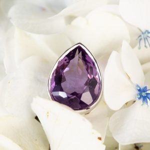 Set Oro Blanco Oro Blanco y Amatista