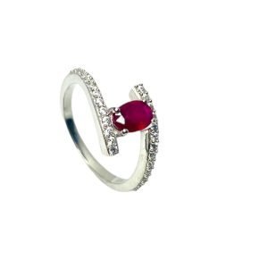 Anillo Plata Ruby Circones