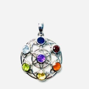 Dije Plata Piedras Naturales