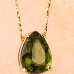 Dije Oro Turmalina Verde