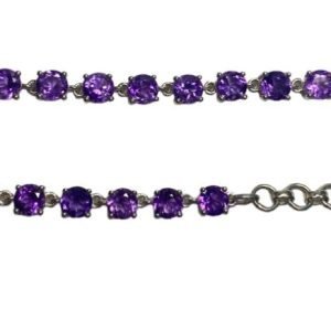 Pulsera Plata Amatista