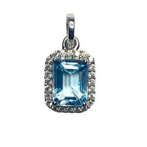 Dije Plata Topacio y Circones