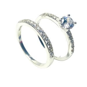 Argolla y Pisa Argolla Plata Cintillo