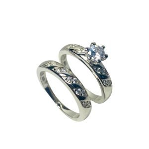 Argolla y Pisa Argolla Plata Con Circones