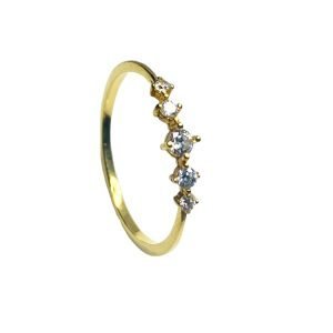 Anillo Oro 18k Cintillo Circones