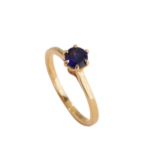 Anillo Oro 18k Zafiro