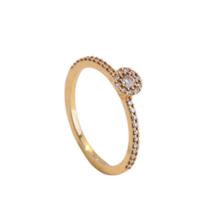 Anillo Oro 18k Diamantes